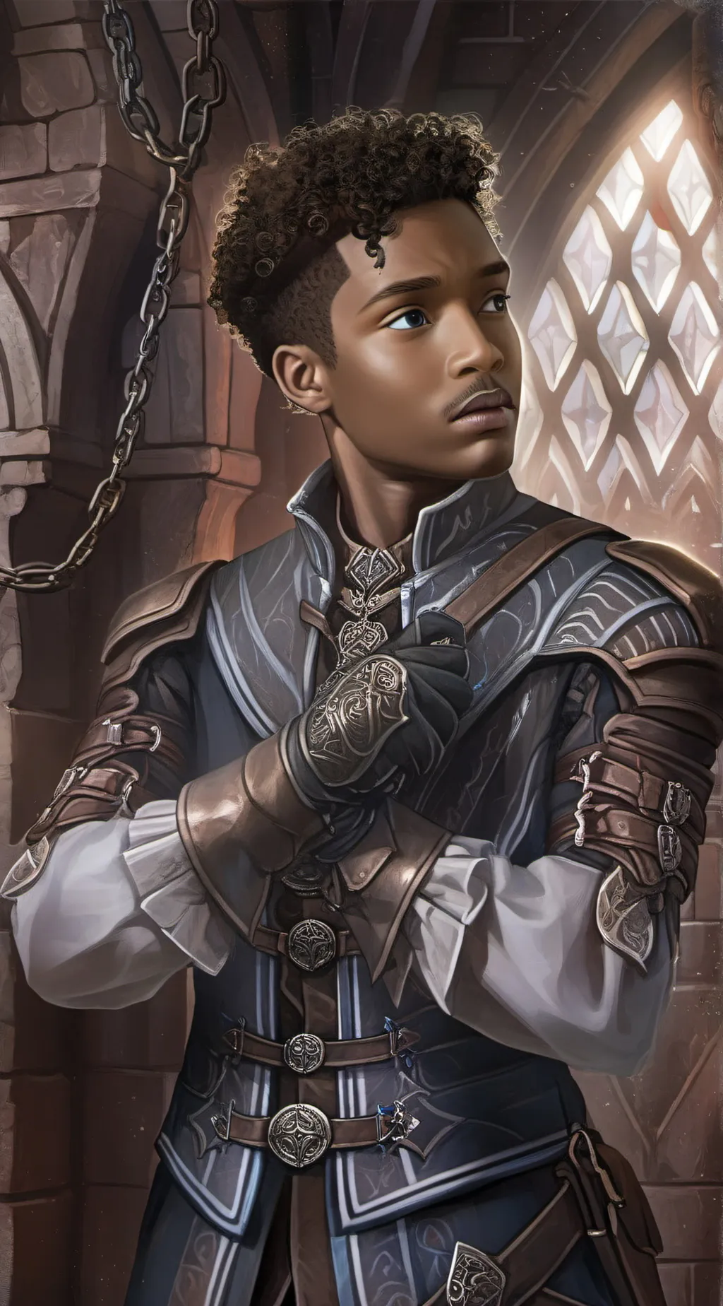 ai character: Damien background