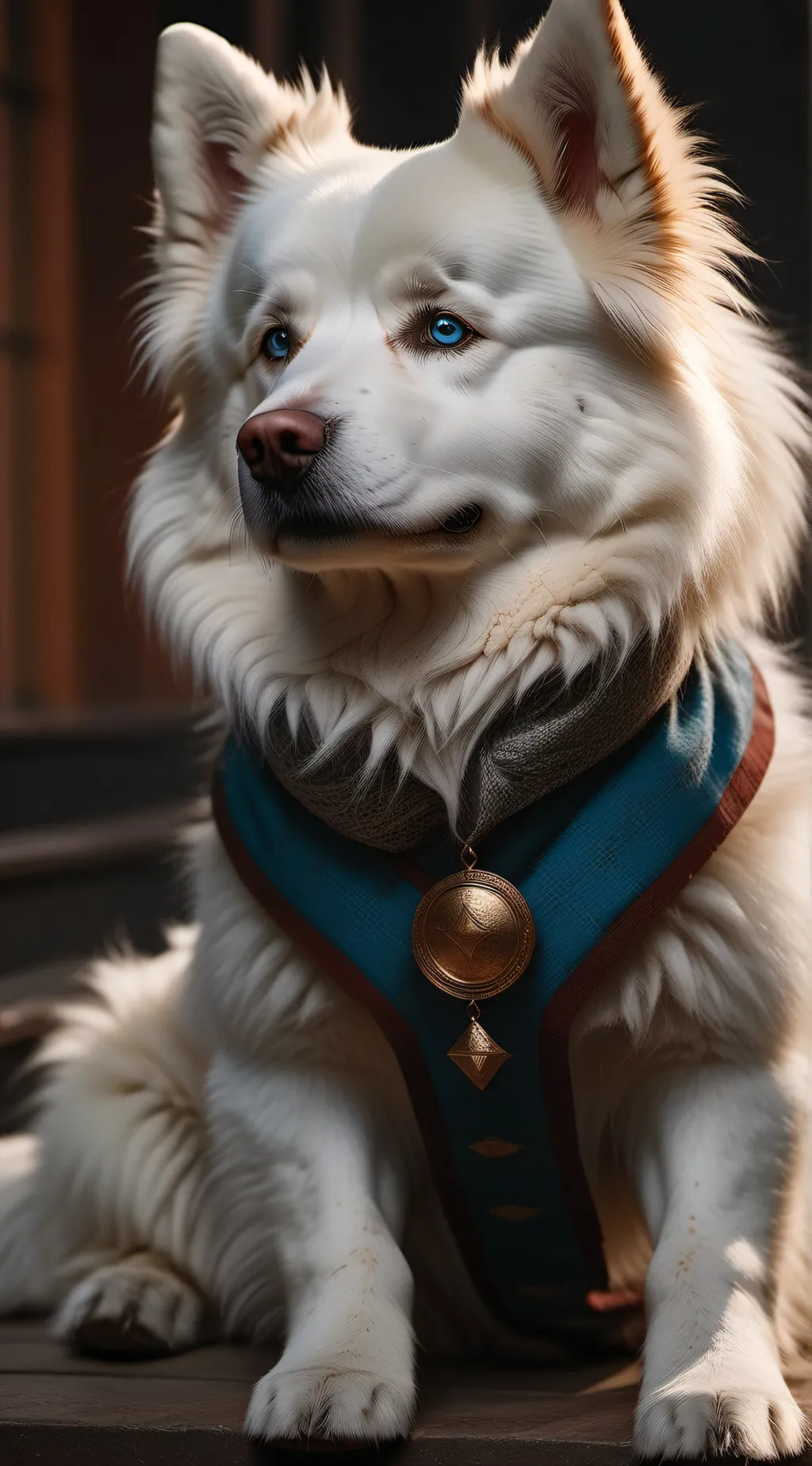 ai character: fluffy background