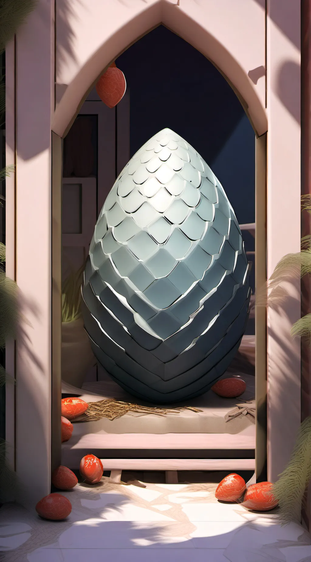 ai character: (dragon egg) background