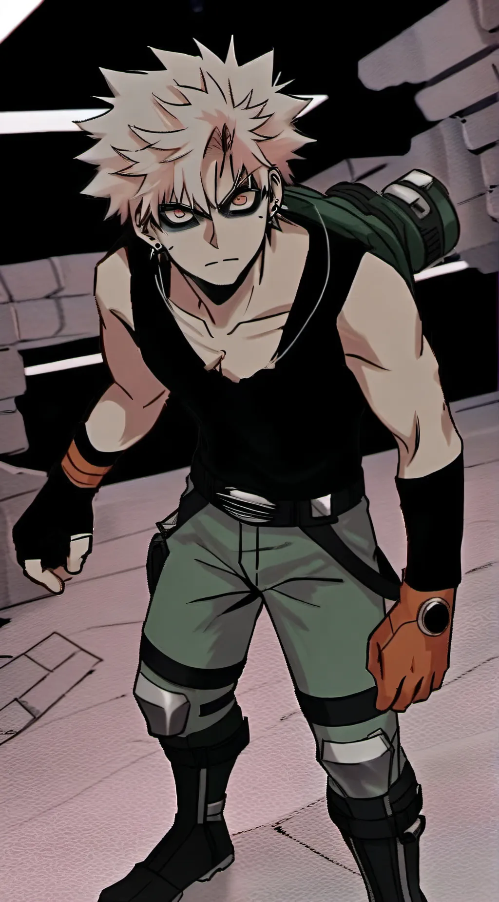 ai character: bakugo  background