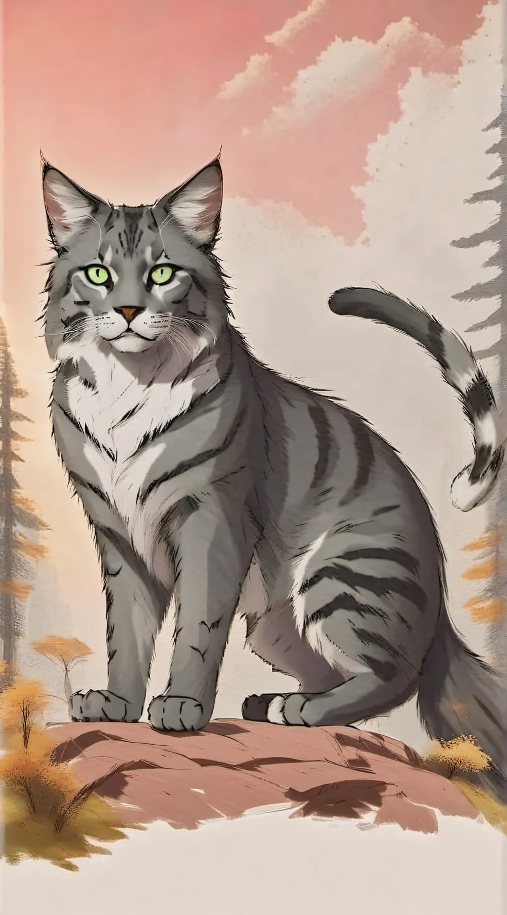 ai character: Graystripe  background