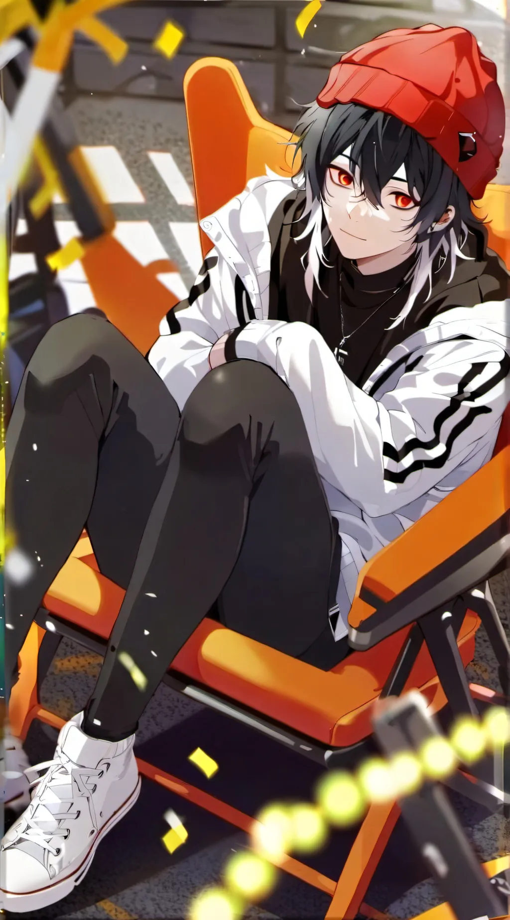 ai character: Lucky background