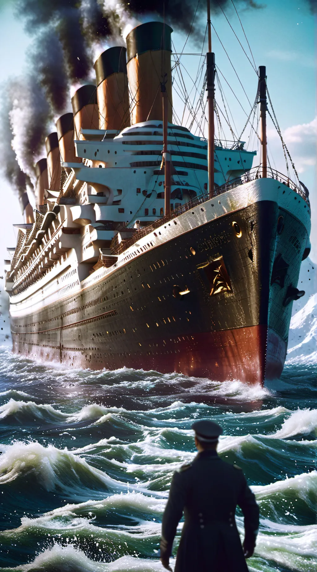 ai character: The Titanic background