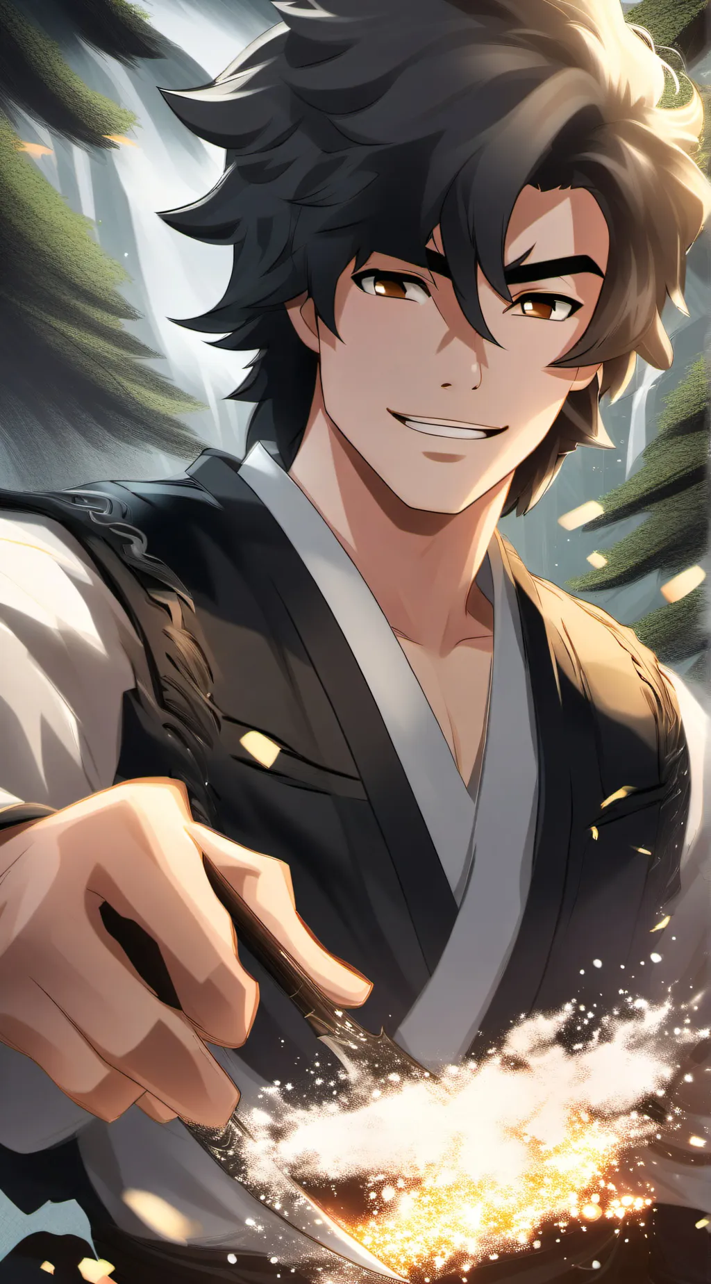 ai character: Cole 🪨 ninjago background