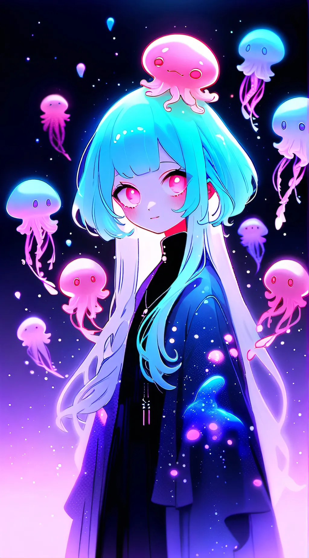 ai character: Scyphozoa (Jelly) background