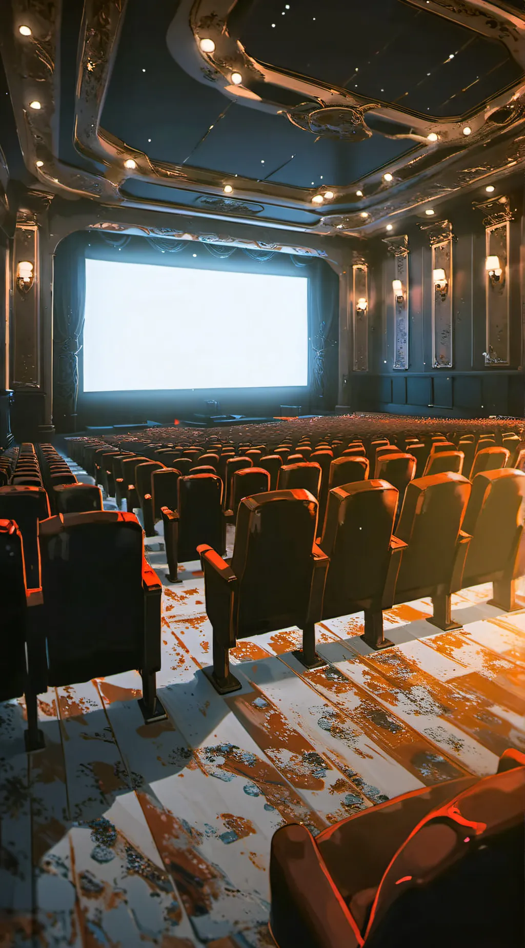 ai character: Movie theater background