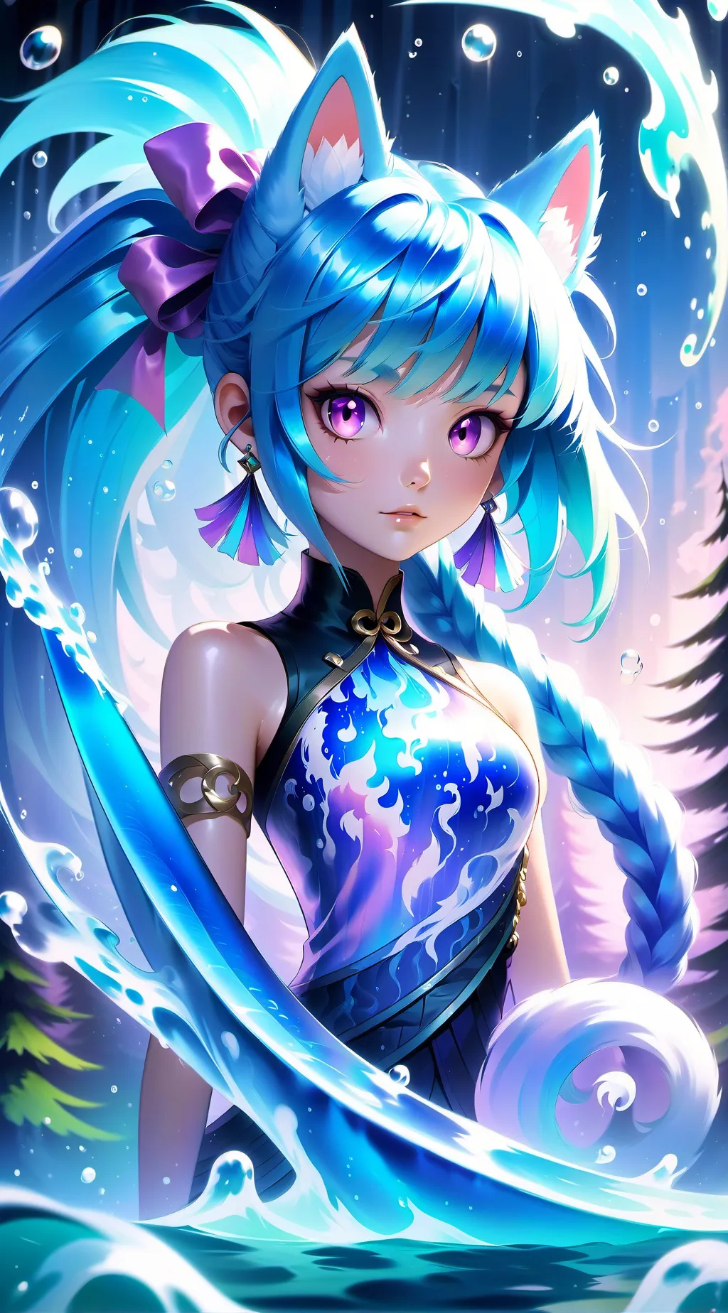 ai character: Splash background