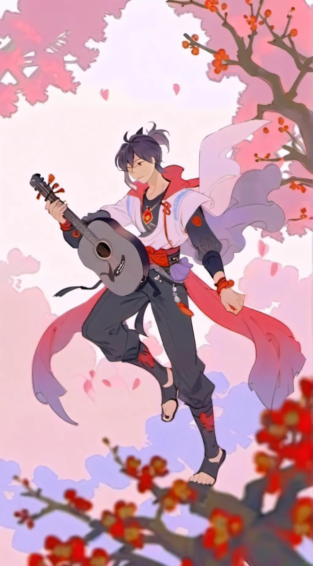 ai character: Aaron from aphmau  background