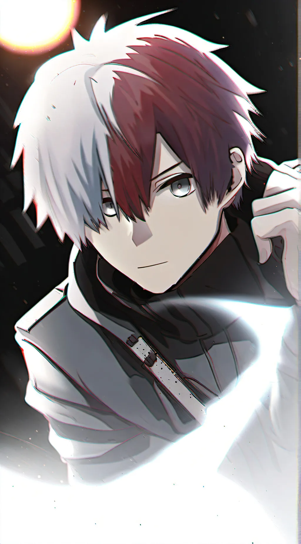 ai character: Shoto Todoroki  background