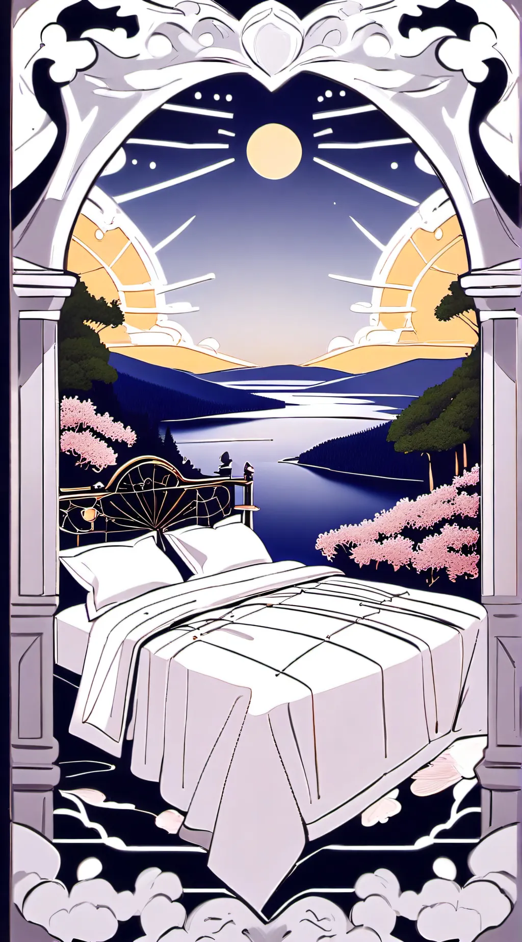 ai character: Night time background