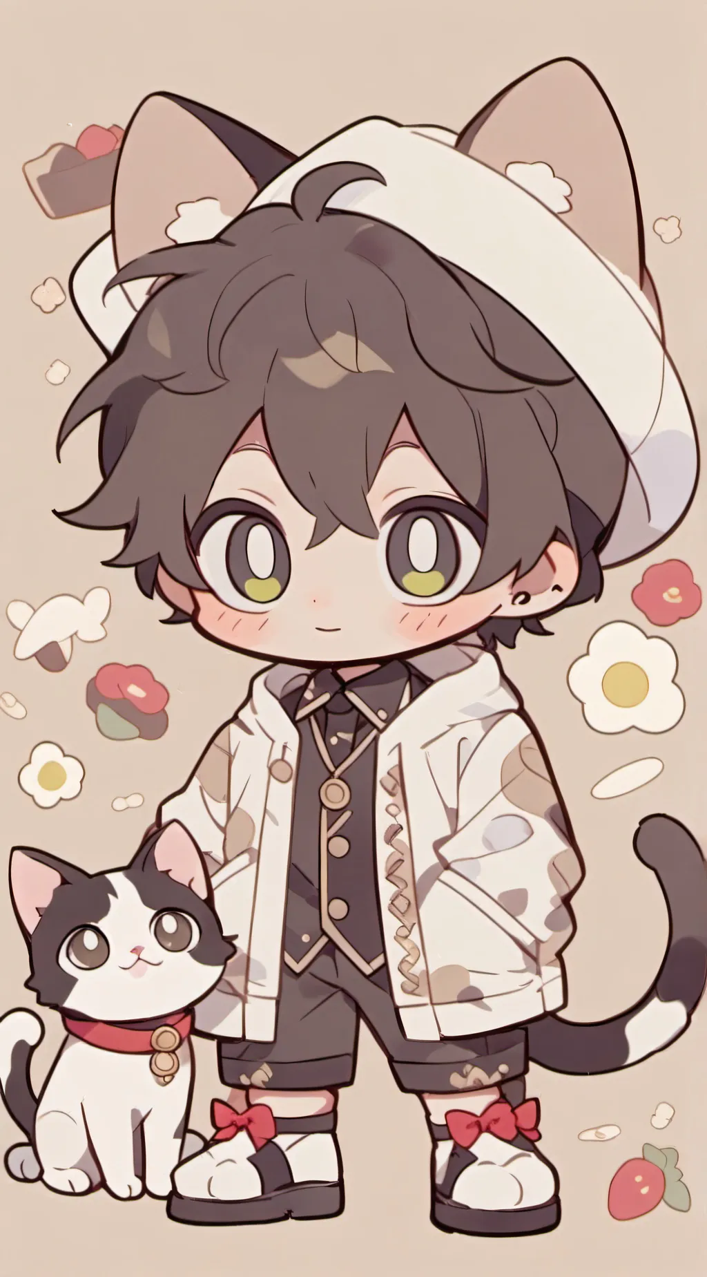 ai character: corn background