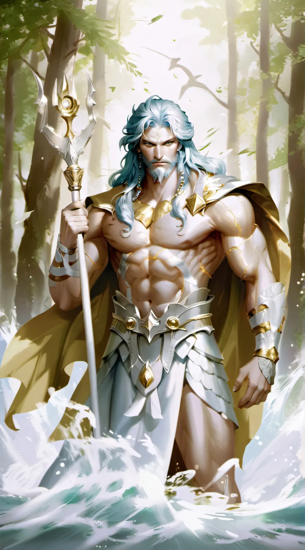 ai character:  Poseidon background