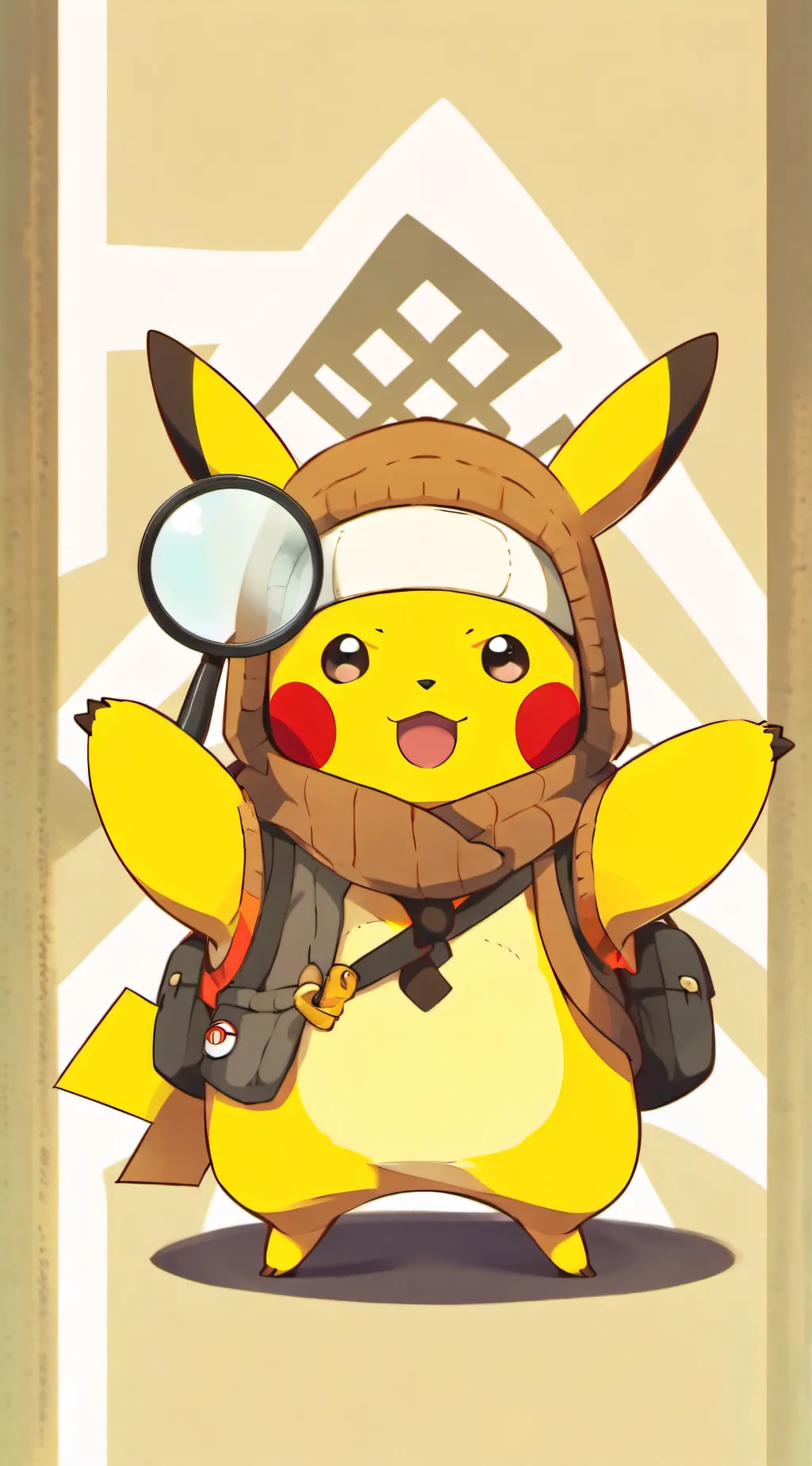 ai character: Detective Pikachu background