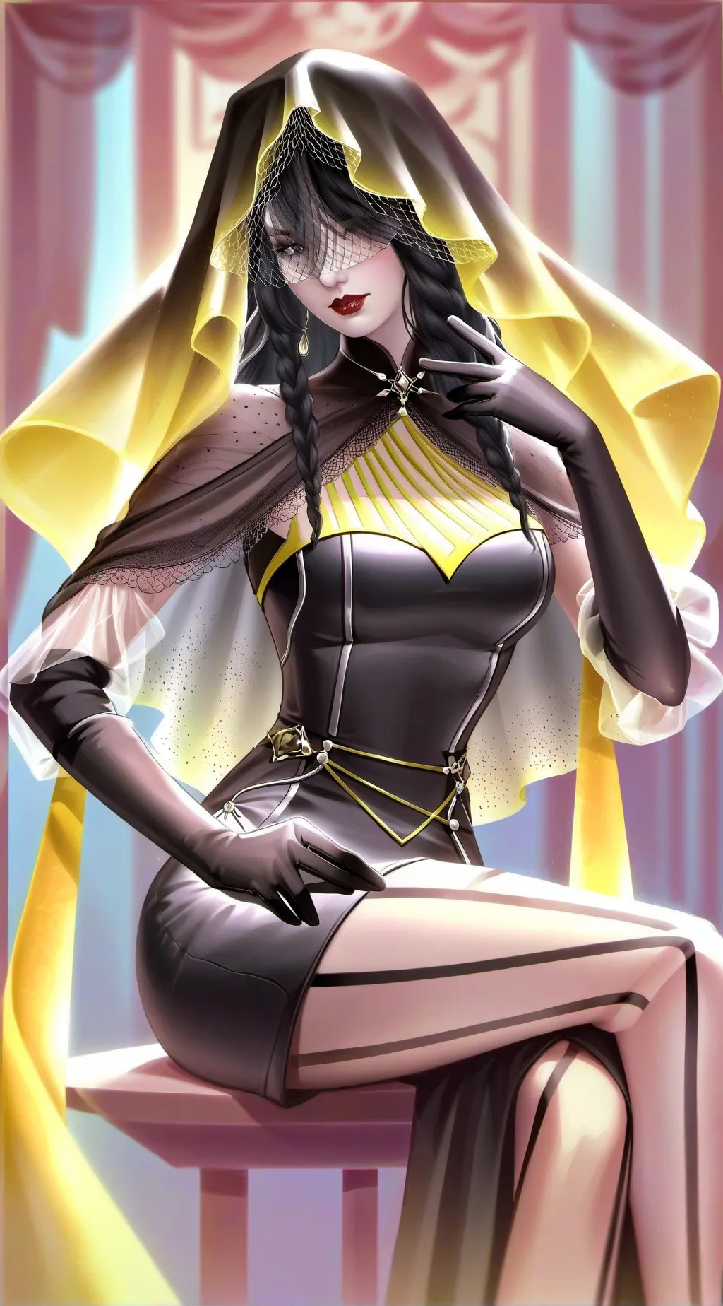 ai character: 💛Lisa🖤 background