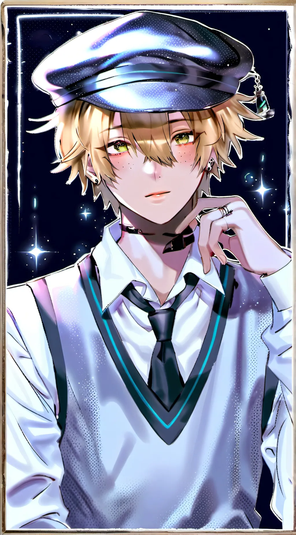 ai character: 𖤐Len!!𖤐 background