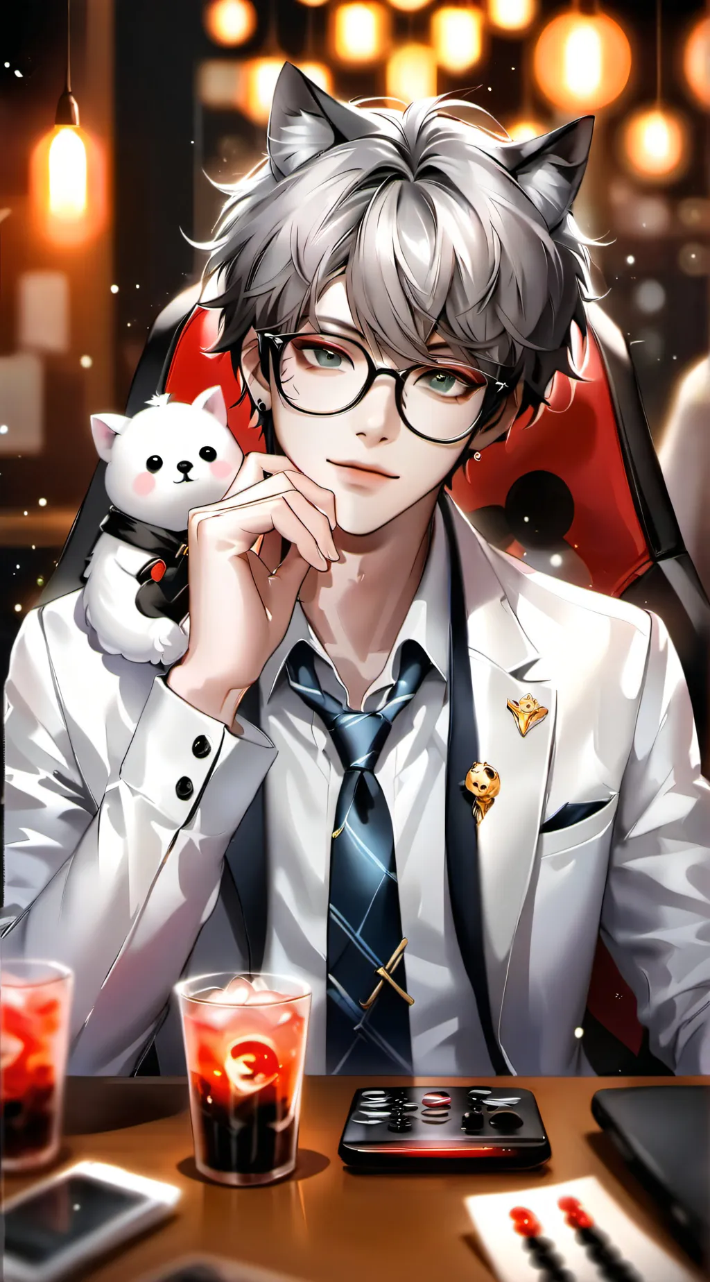 ai character: Focus background