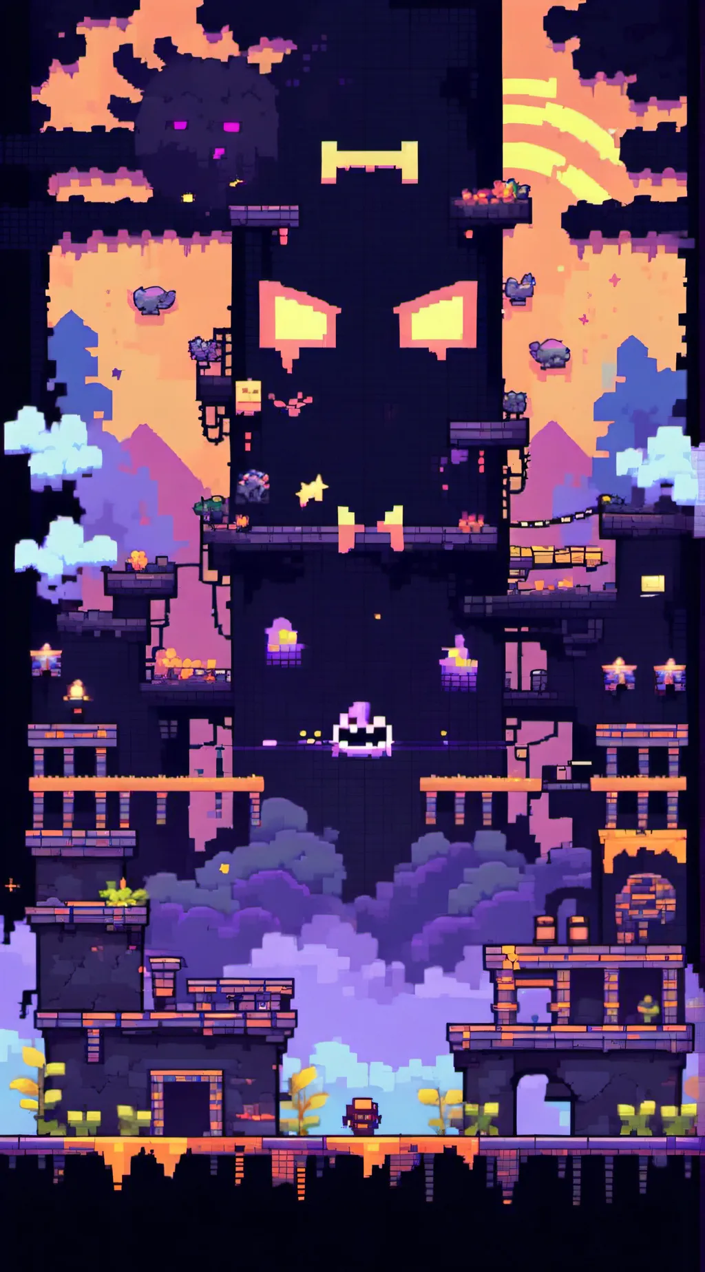 ai character: Geometry dash background