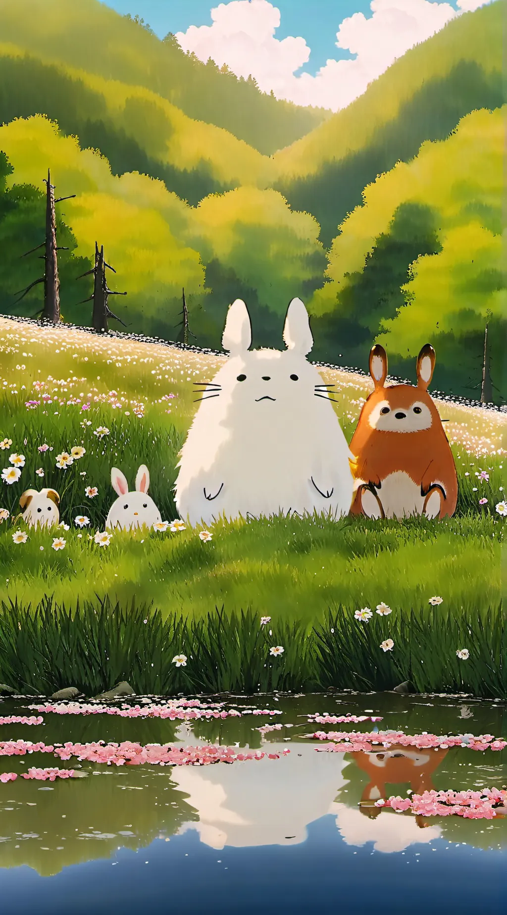 ai character: 😁😁😁 background