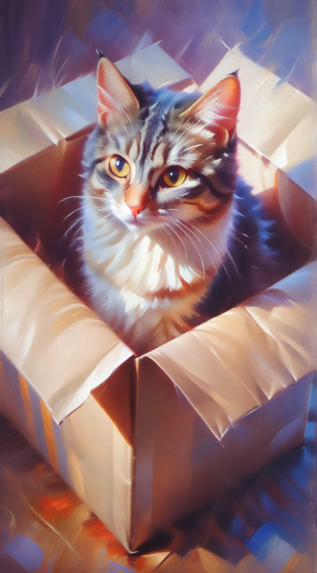 ai character: Lost cat background