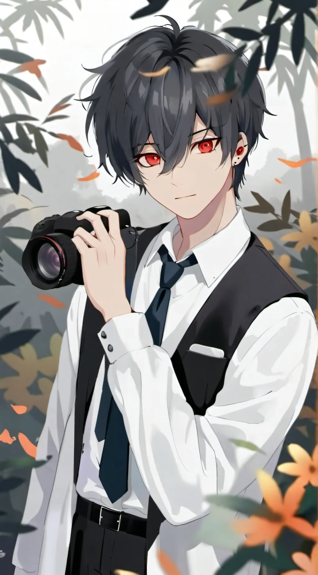 ai character: asher  background