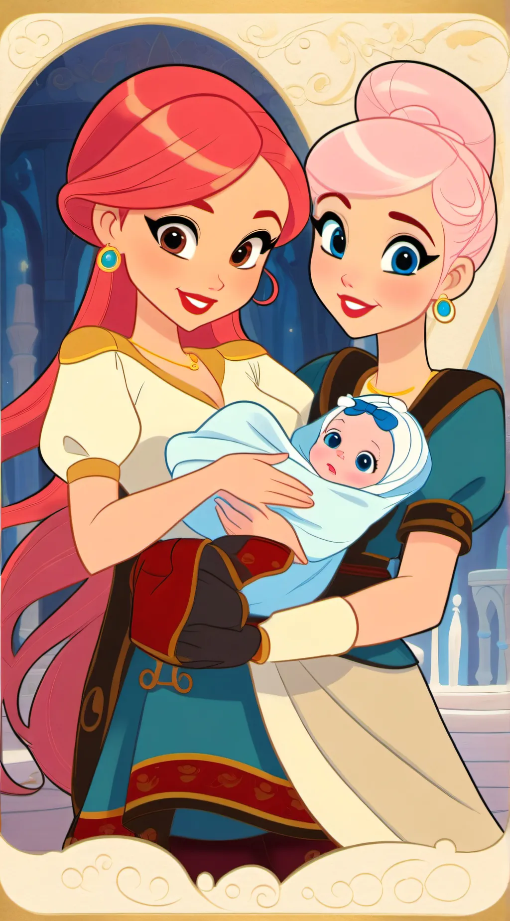 ai character: Aurora  background