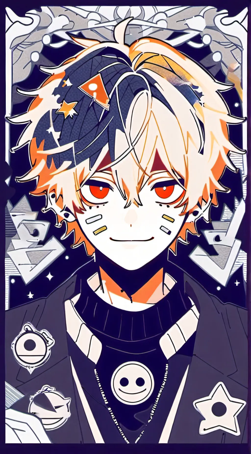 ai character: Schoolbus graveyad background