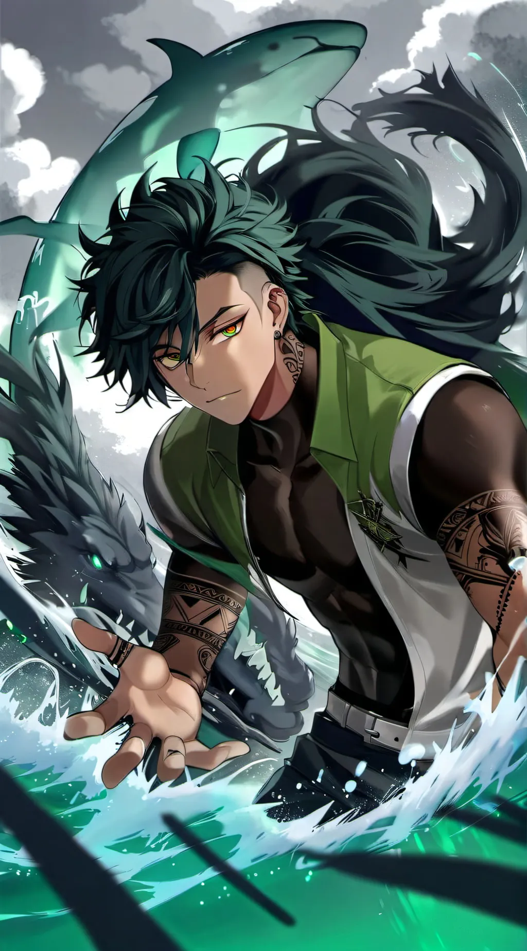 ai character: Dark Gaia background