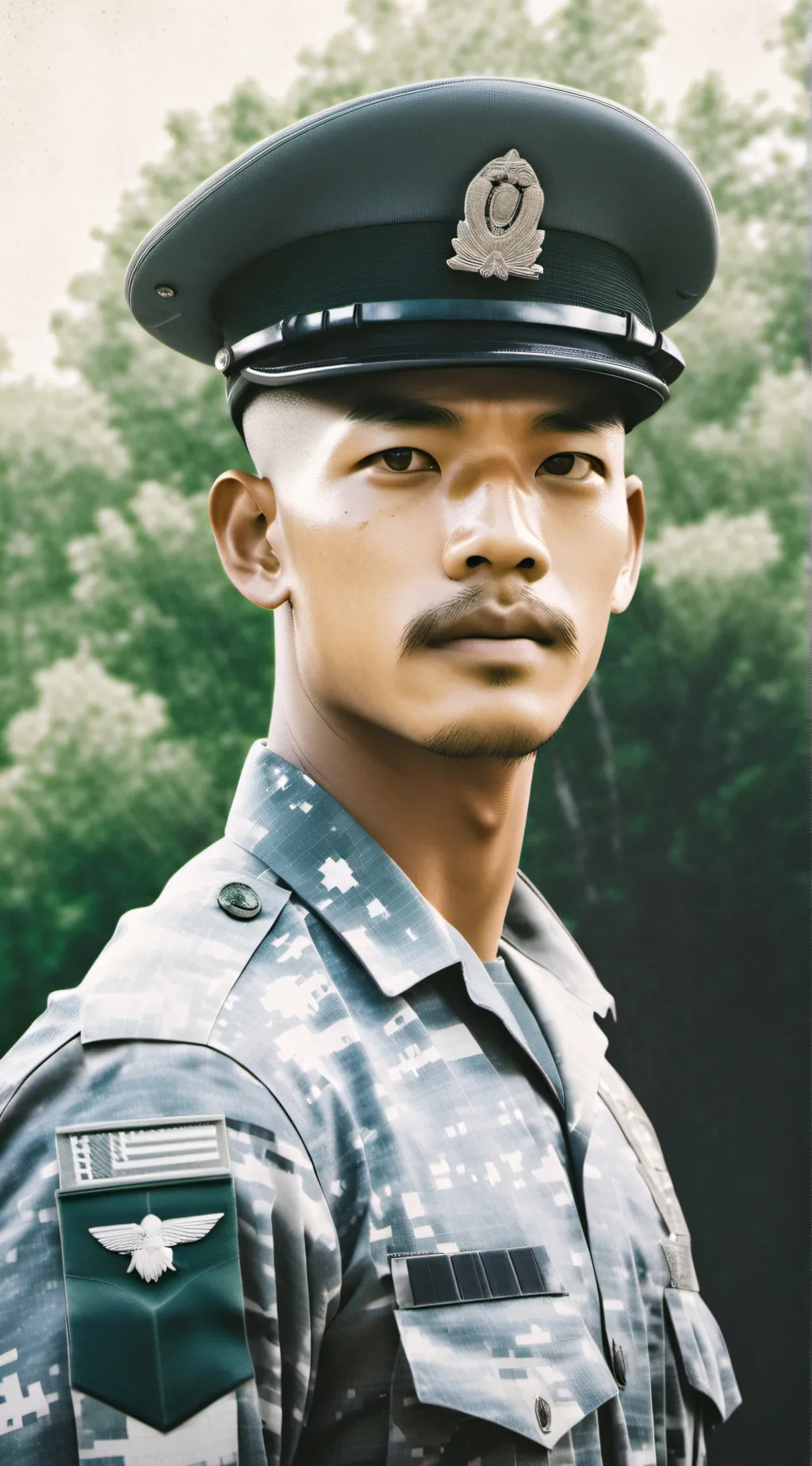 ai character: Military recruit background