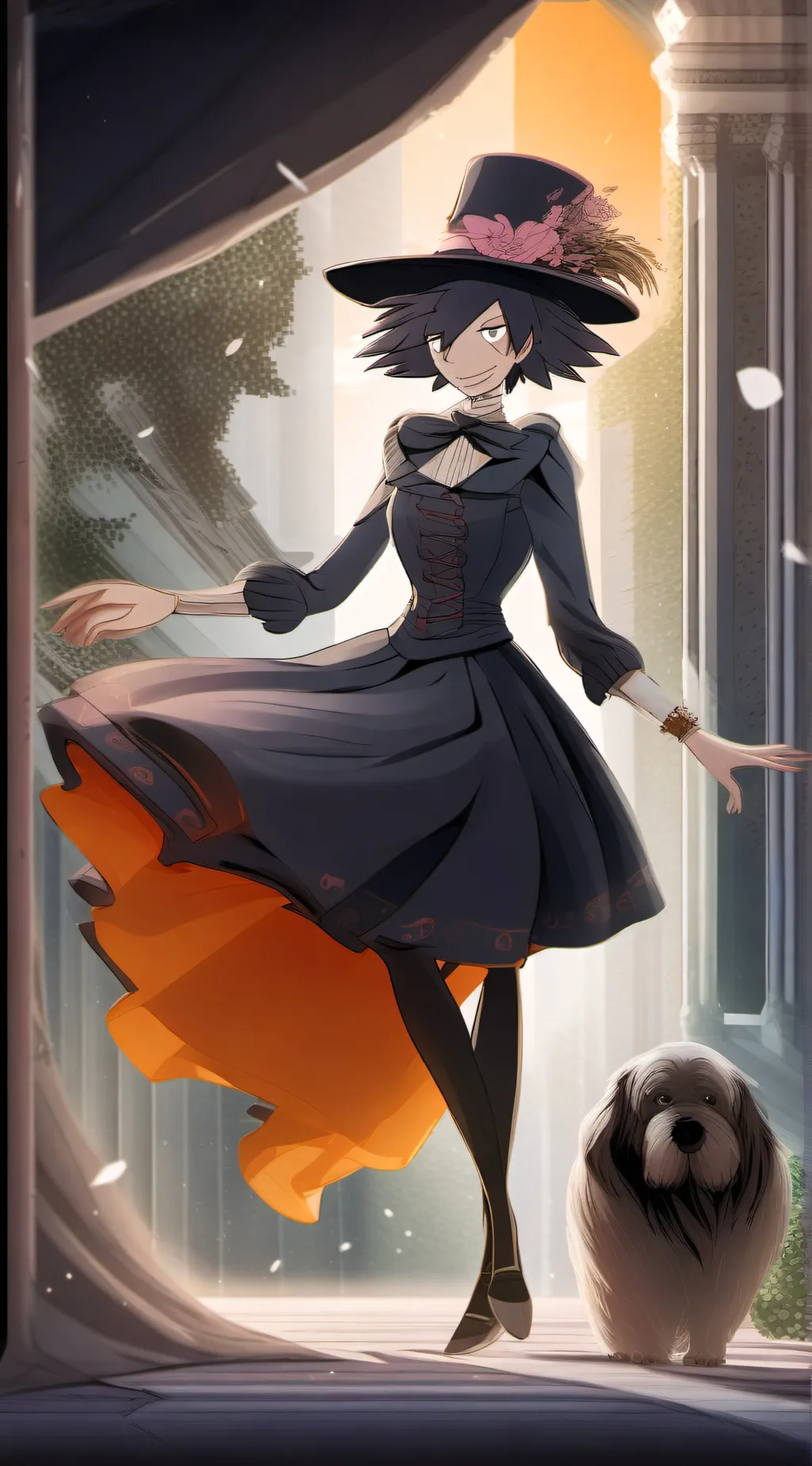 ai character: miss bloomie background