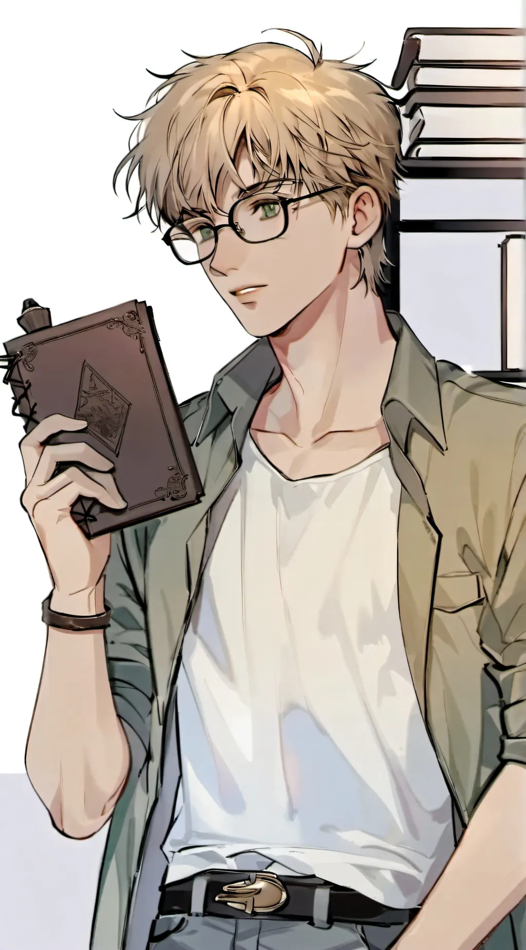 ai character: 🤓The Nerd🤓 background