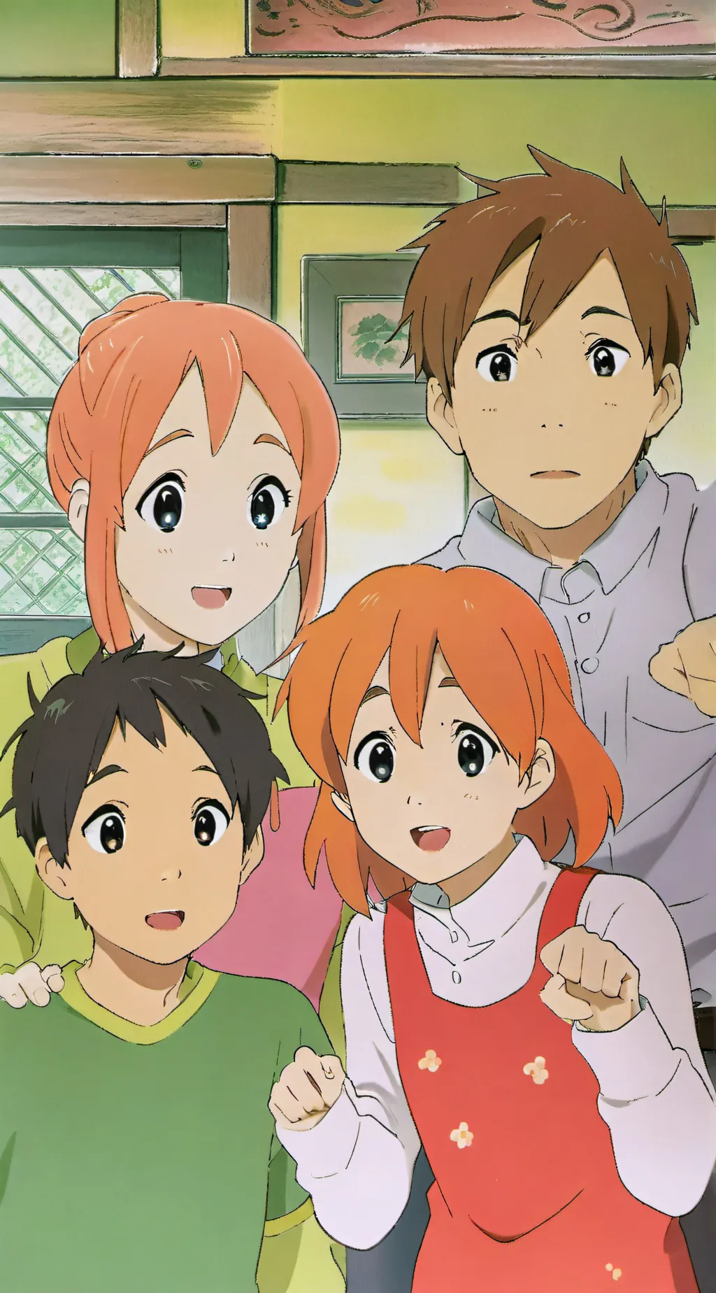 ai character: afton family!! background