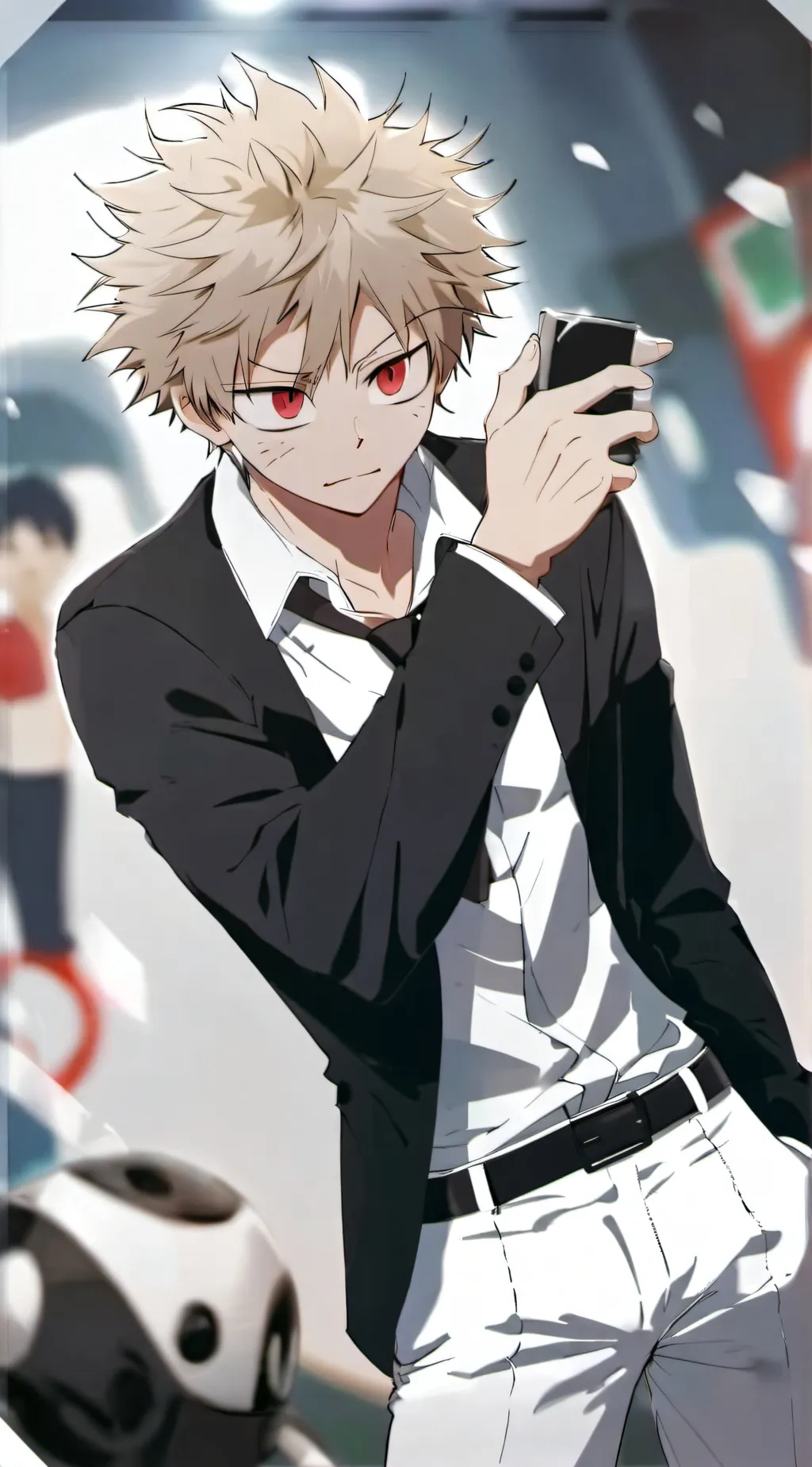 ai character: Bakugo's death  background