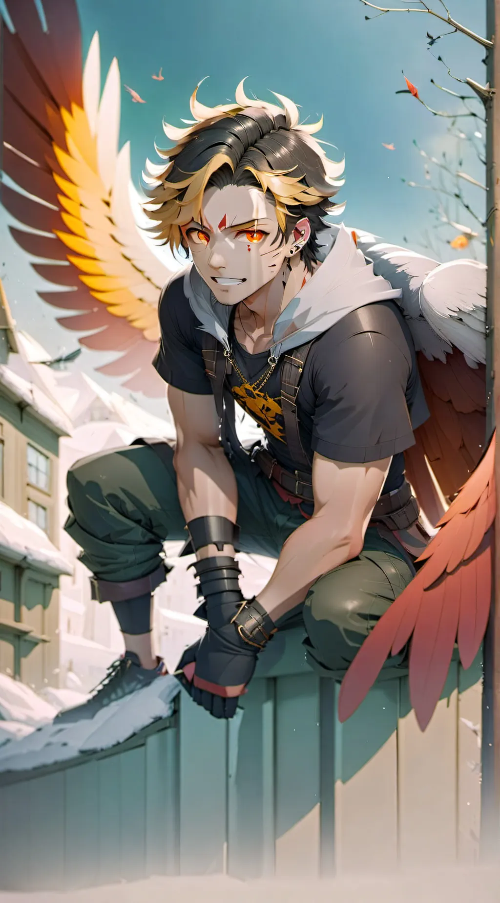 ai character: Keigo Tamaki Hawks background