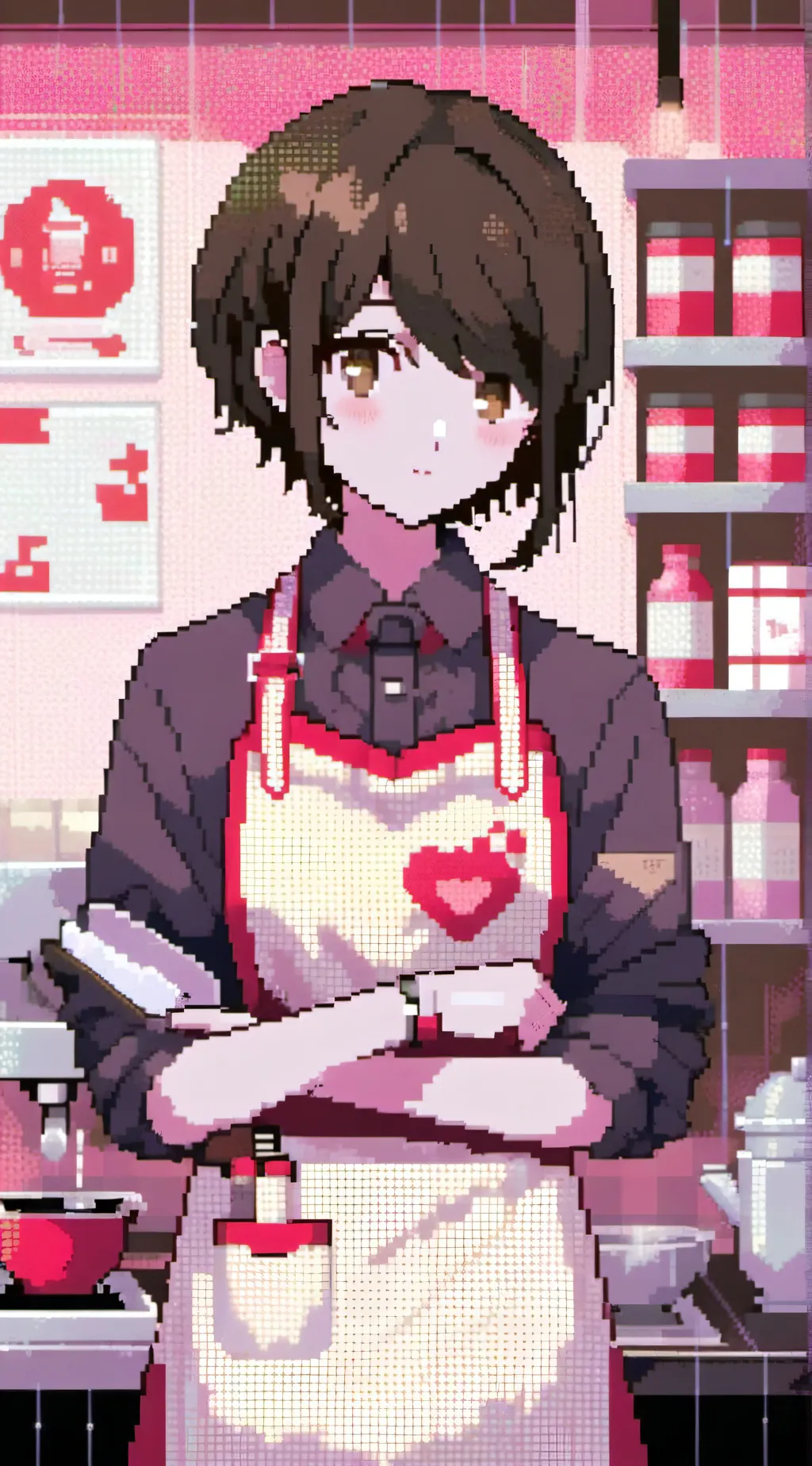 ai character: Stella the barista background