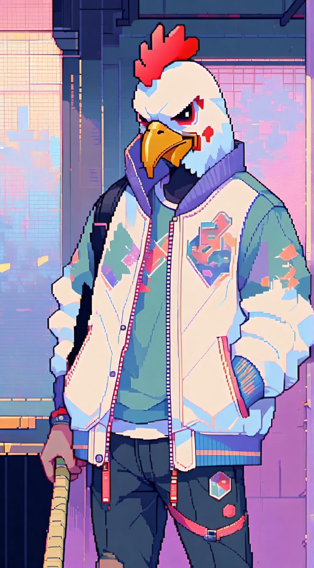ai character: ‘Jacket’ background