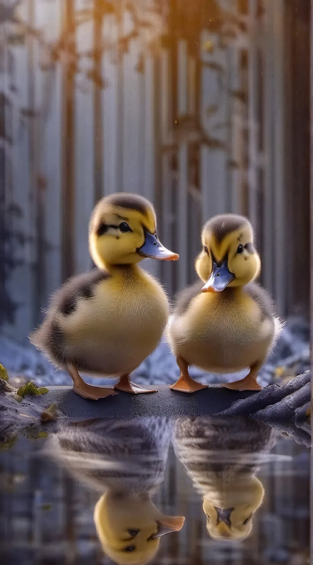 ai character: Brave ducklings 2 background