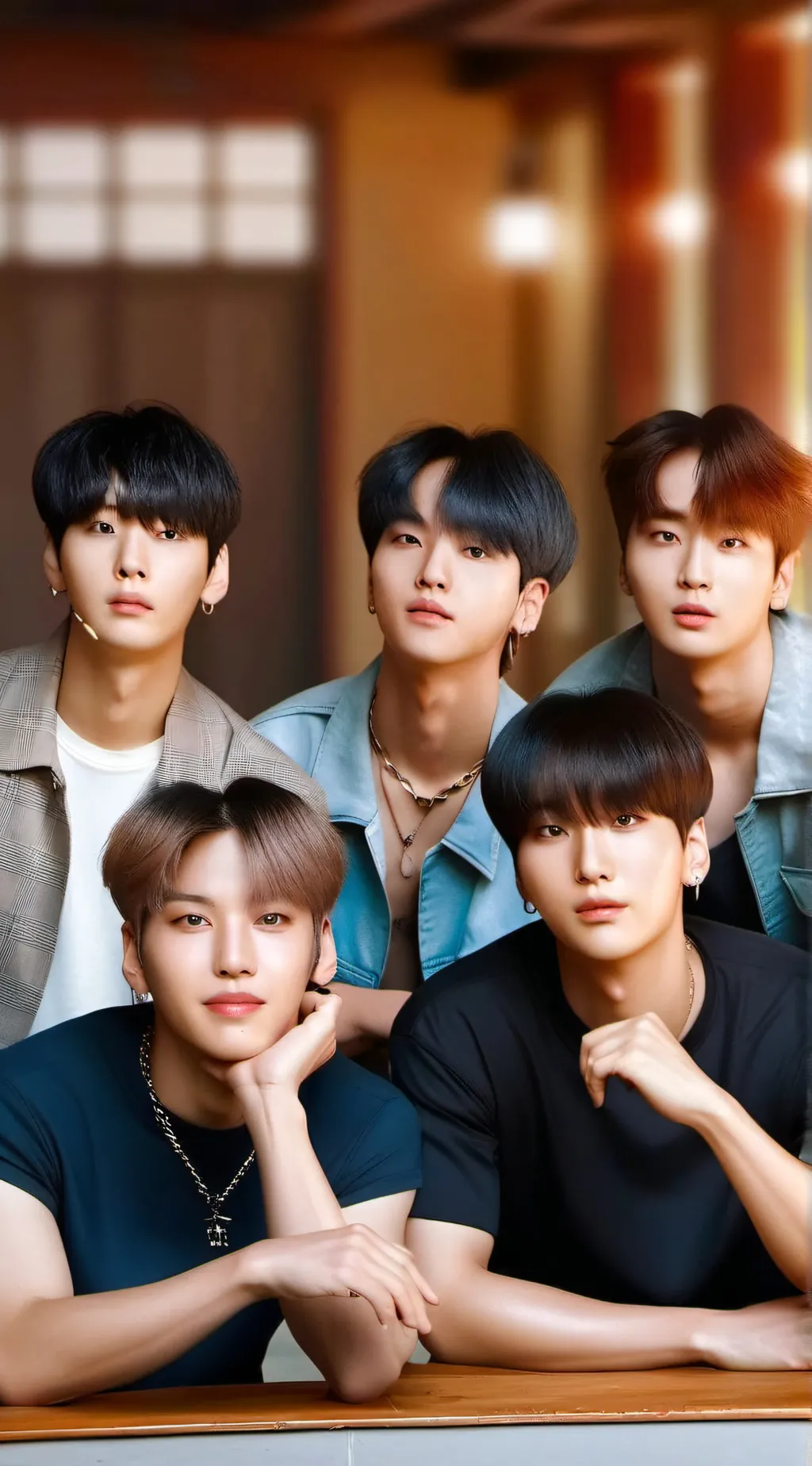 ai character: BTS  background