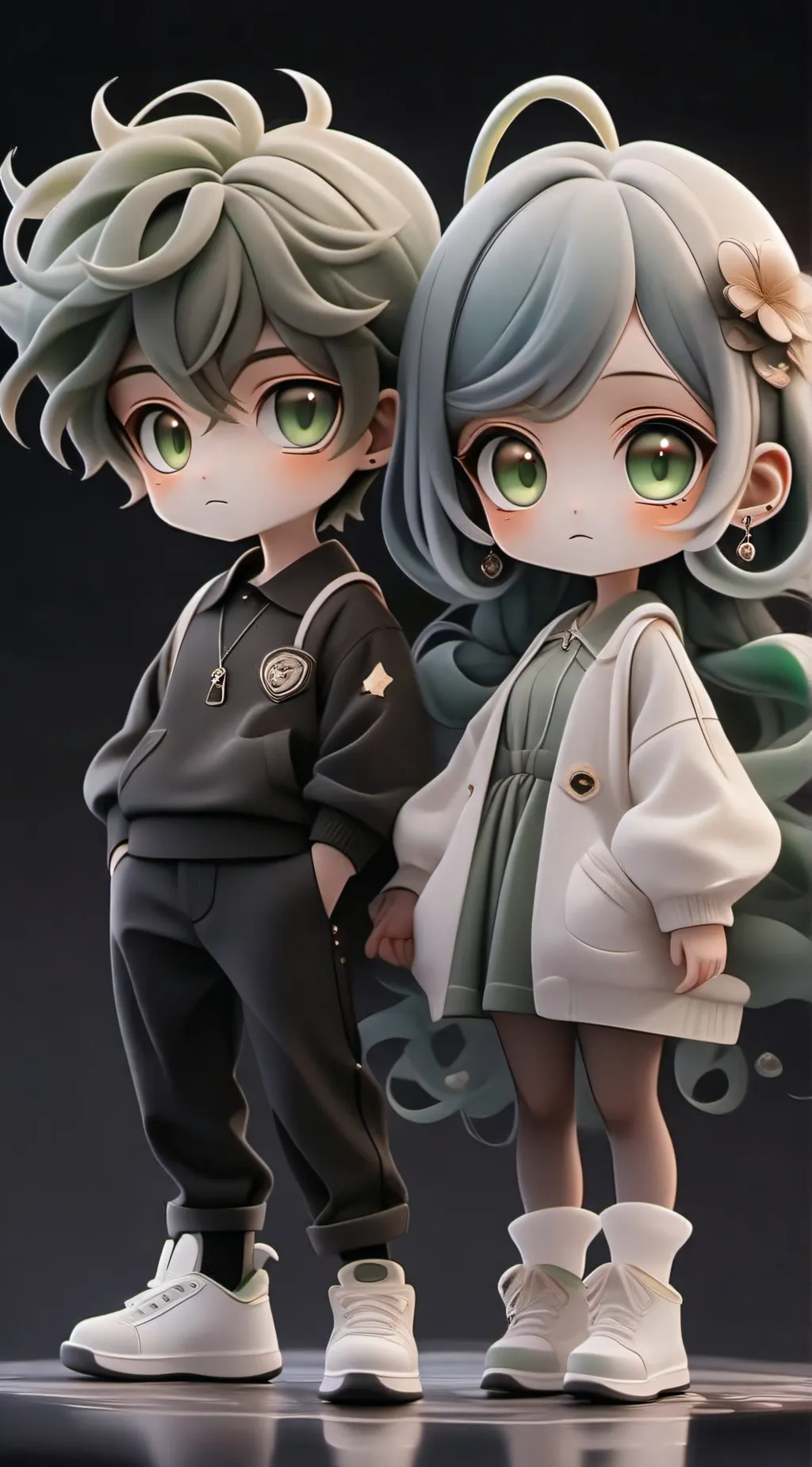 ai character: velvet and veneer  background