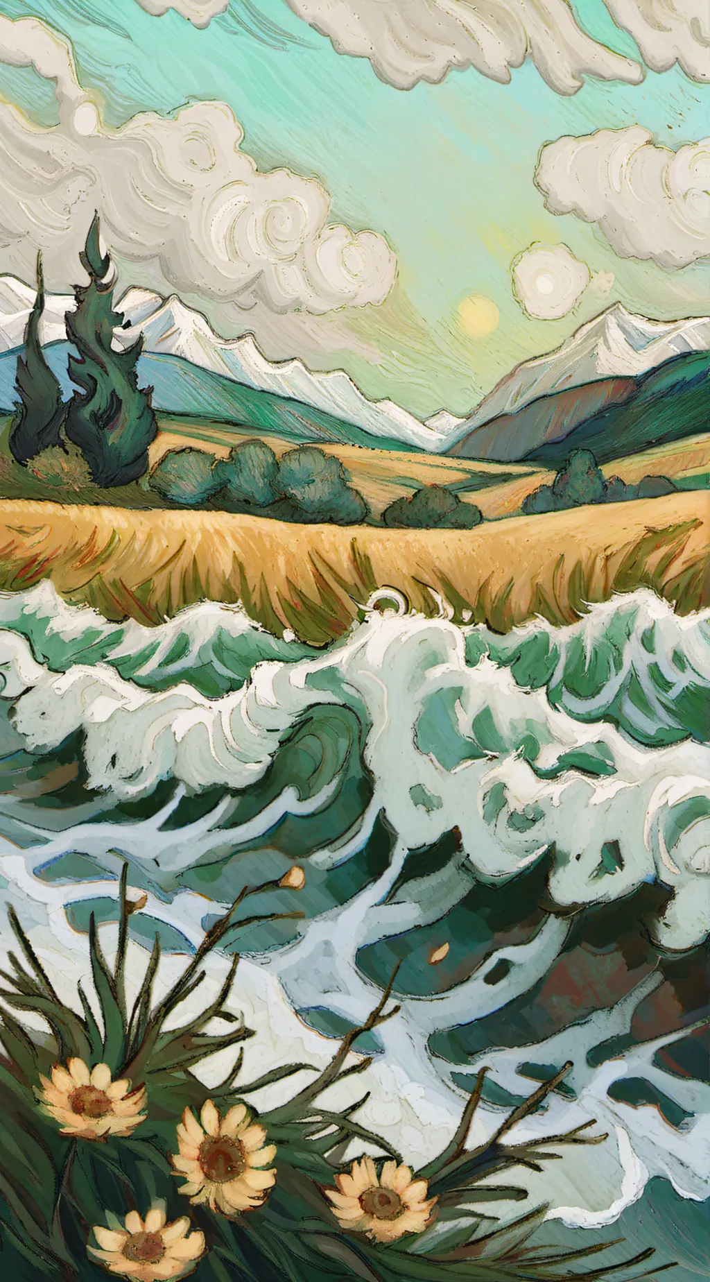 ai character: CH road trip!!! background