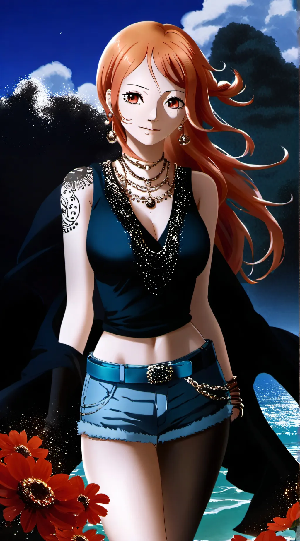 ai character: Nami background