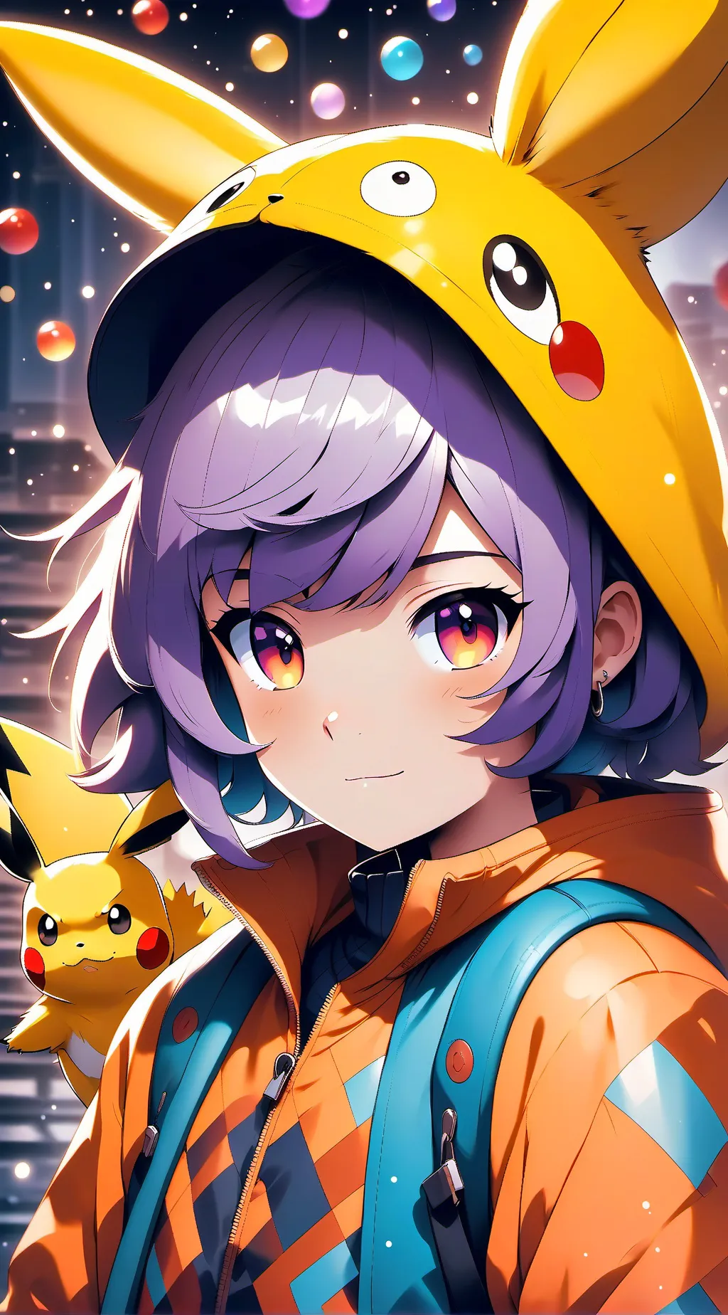 ai character: Pikachu background