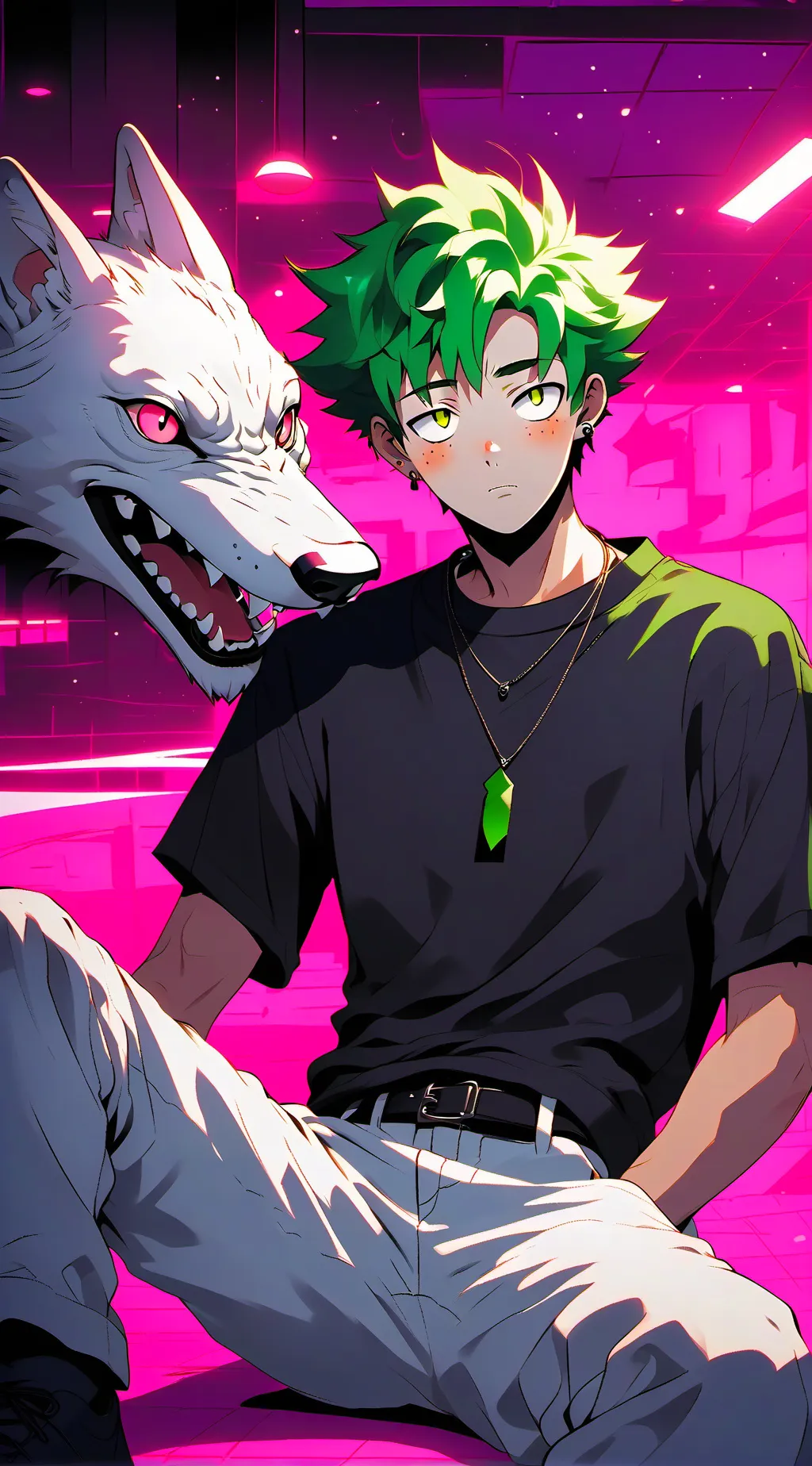 ai character: Deku background