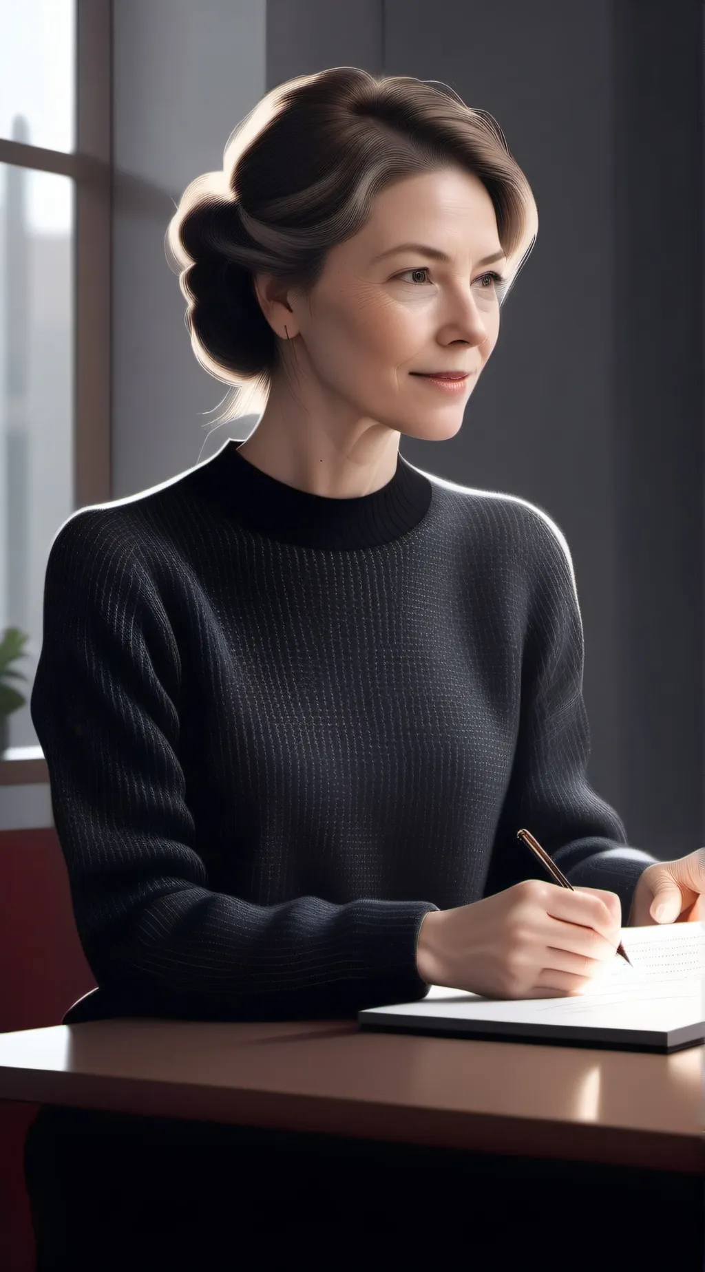 ai character: song writer  background