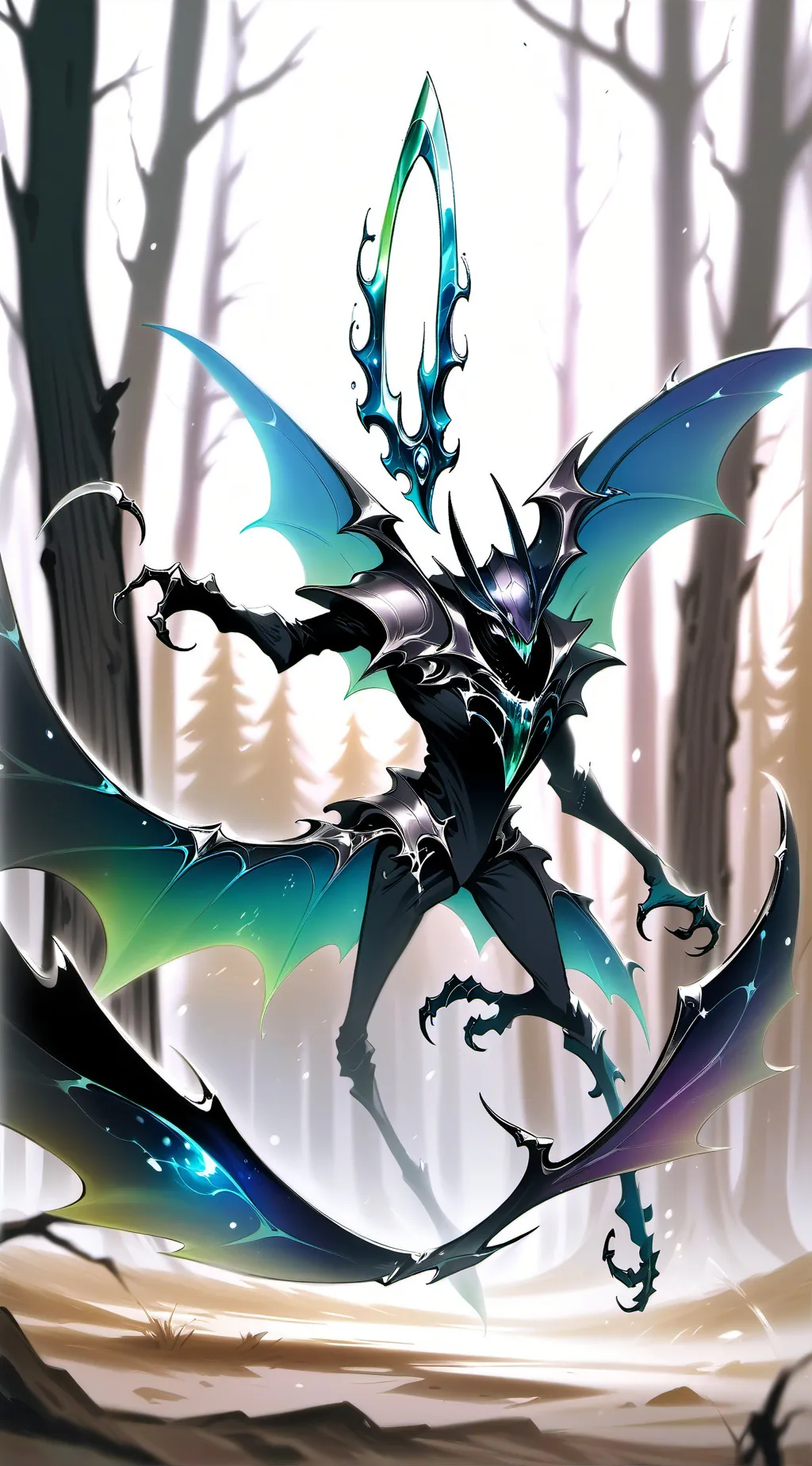 ai character: Escape the Woods background