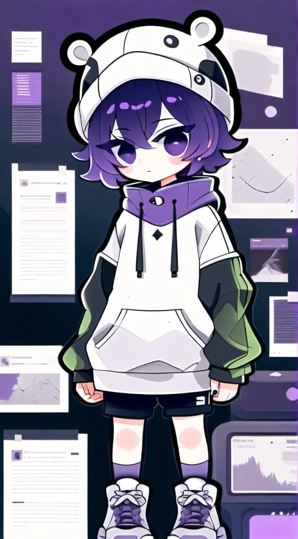 ai character: Uzi(murder drones) background