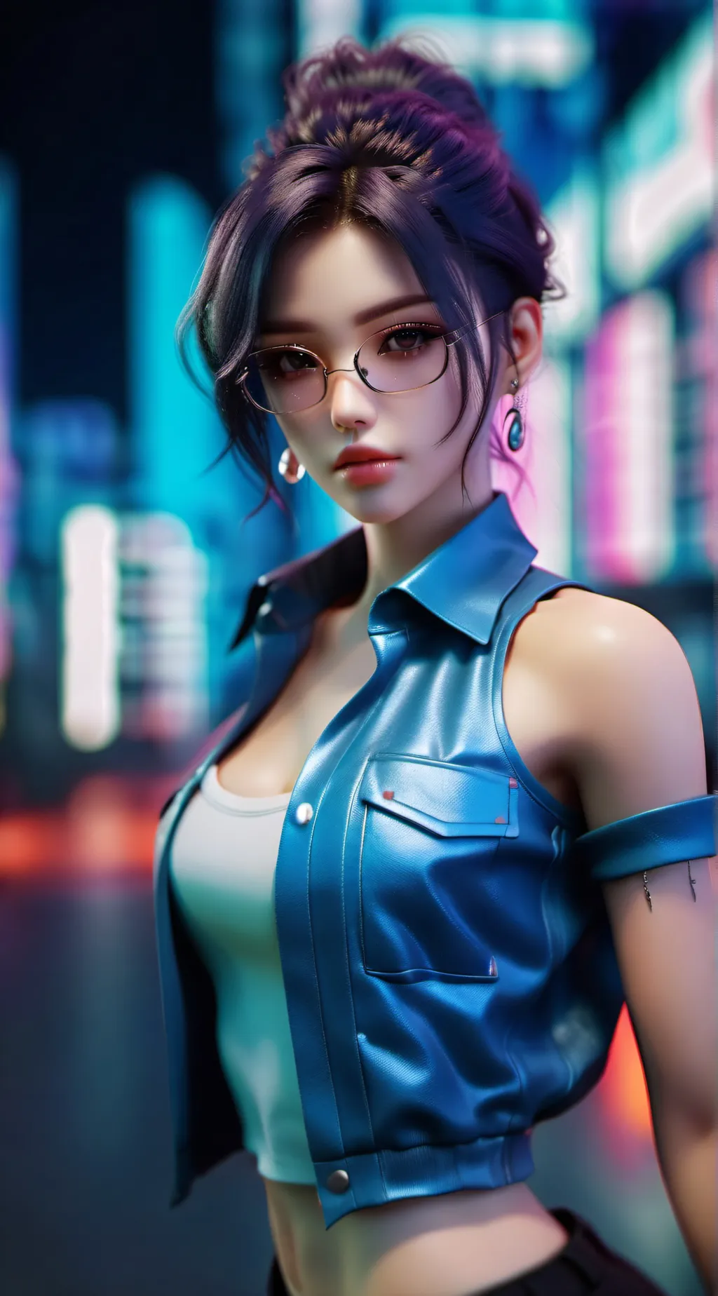 ai character: girl background