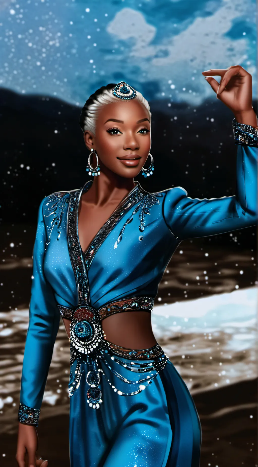 ai character: Cinderella/ella background