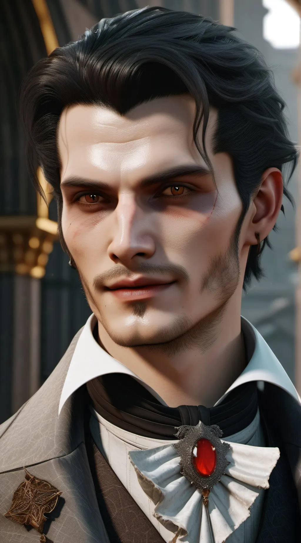 ai character: Wolf  background