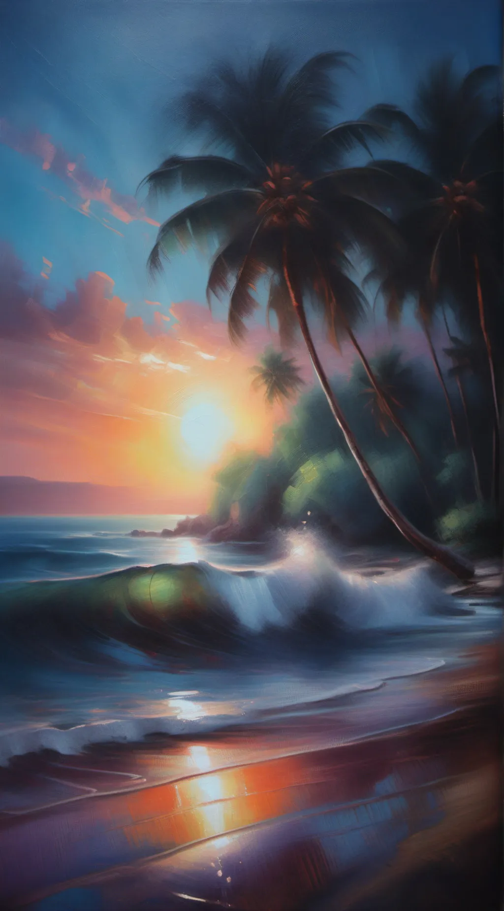 ai character: JJK Beach background