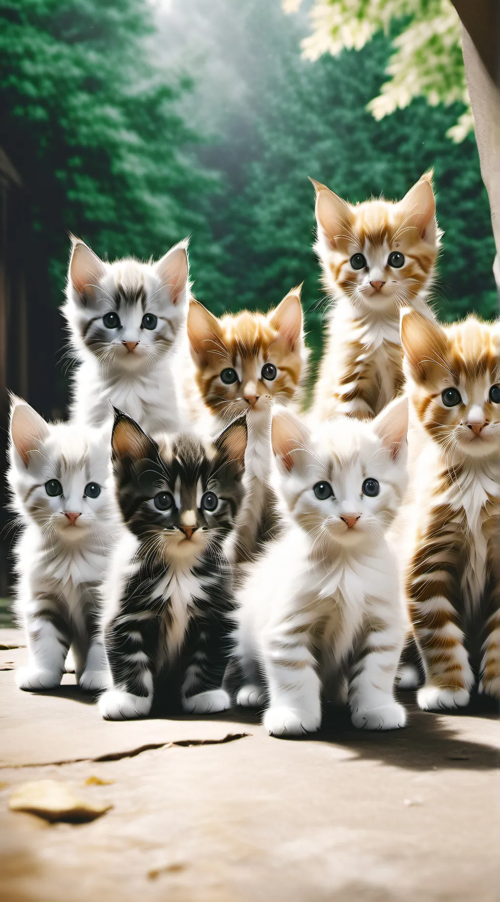 ai character: Kitten Family background